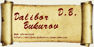 Dalibor Bukurov vizit kartica